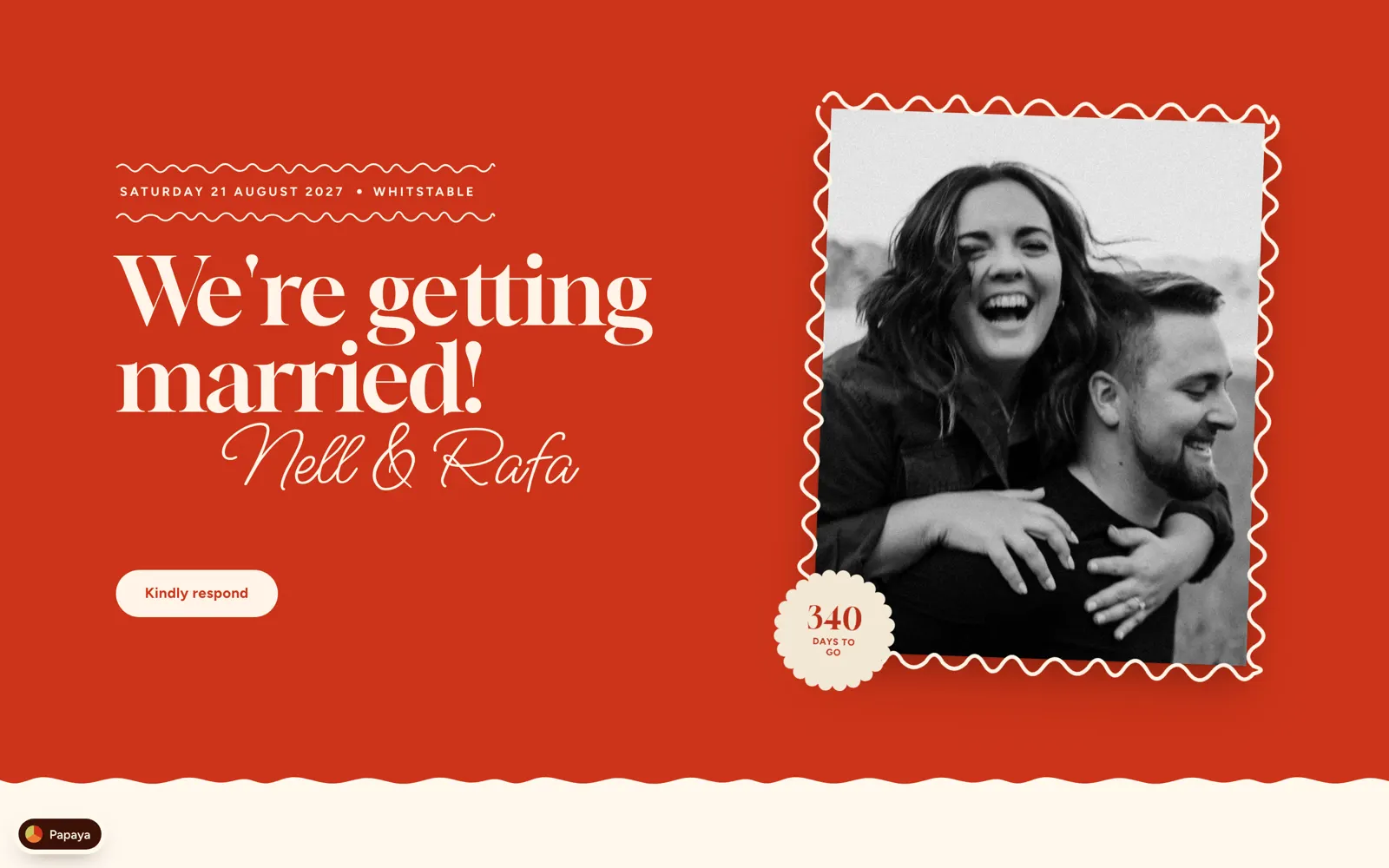 The Spritz theme for weddings